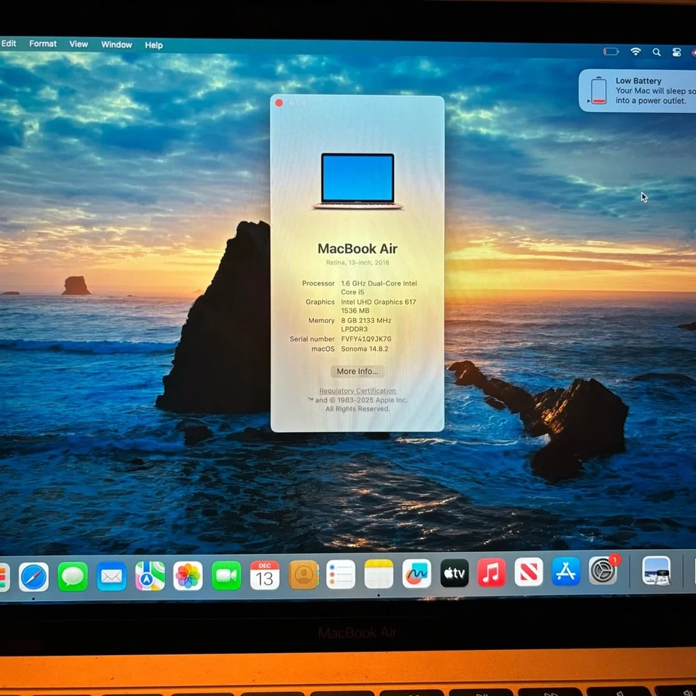 MacBook Air 2018 Gold 13in 256gb